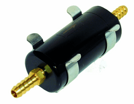 SYTEC SMALL BULLET FUEL FILTER (BLACK) 8MM TAILS SBF002BK
