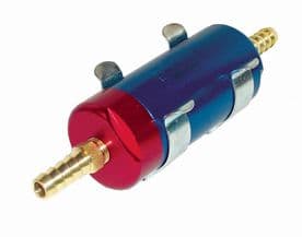 SYTEC SMALL BULLET FUEL FILTER (BLUE) 8MM TAILS SBF002B