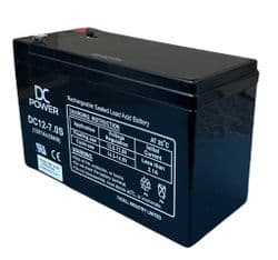 DC Power DC12-7.0S 12v 7Ah Rechargeable Lead Acid Battery (F1, Alt to NP7-12, Y7-12)