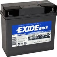 Exide GEL12-19 12v 19Ah Motorcycle Battery Buy Online from The Battery Shop