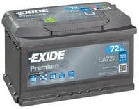 Exide Premium 096TE Car Battery EA722 From £64.99 EX VAT Buy Online from The Battery Shop