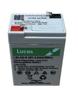LSLA4-6 Lucas VRLA AGM Standby Battery 6v 4Ah (Y4-6, NP4-6) Buy Online From The Battery Shop
