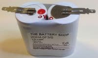 2DH4-0F3-S Battery 2.4v 4.0Ah Ni-Cd From £5.83 EX VAT Buy Online from The Battery Shop