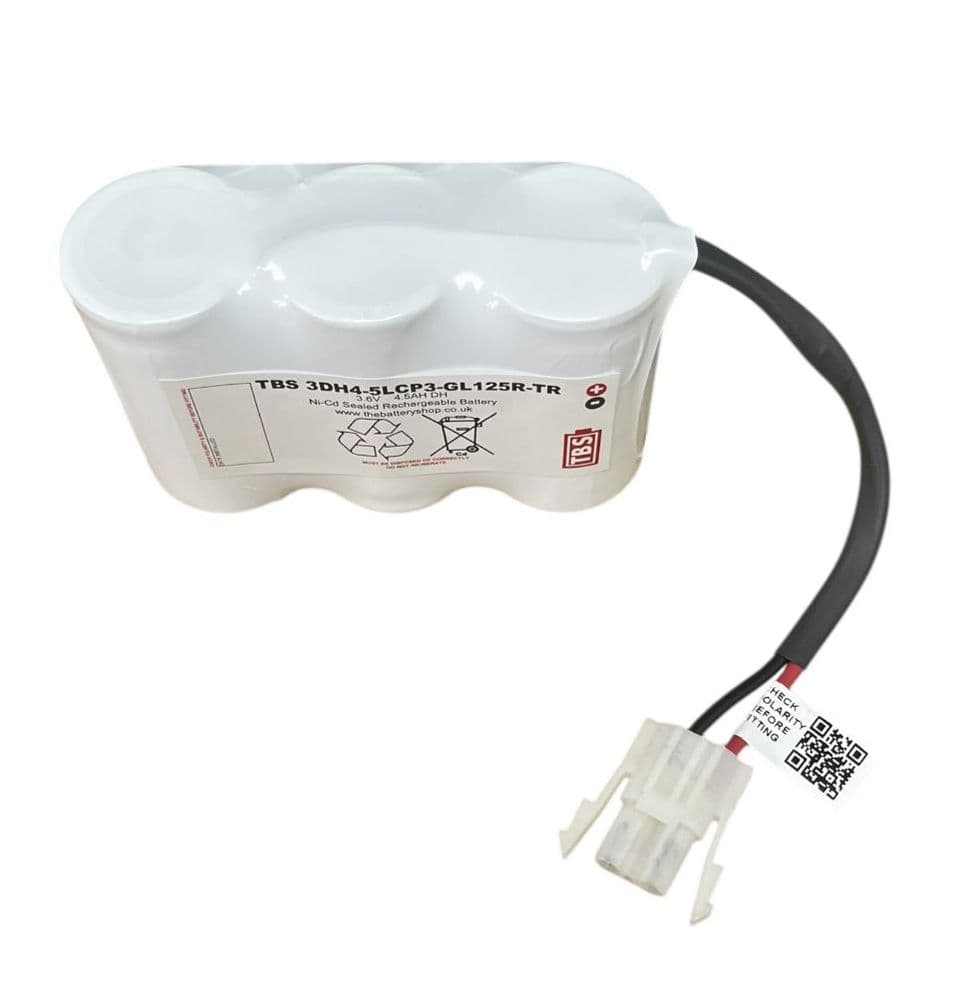 Yuasa 3DH4-0L4, 3,6 V 4AH Ni-Cd Batteria Per Illuminazione Di Emergenza - Foto 2