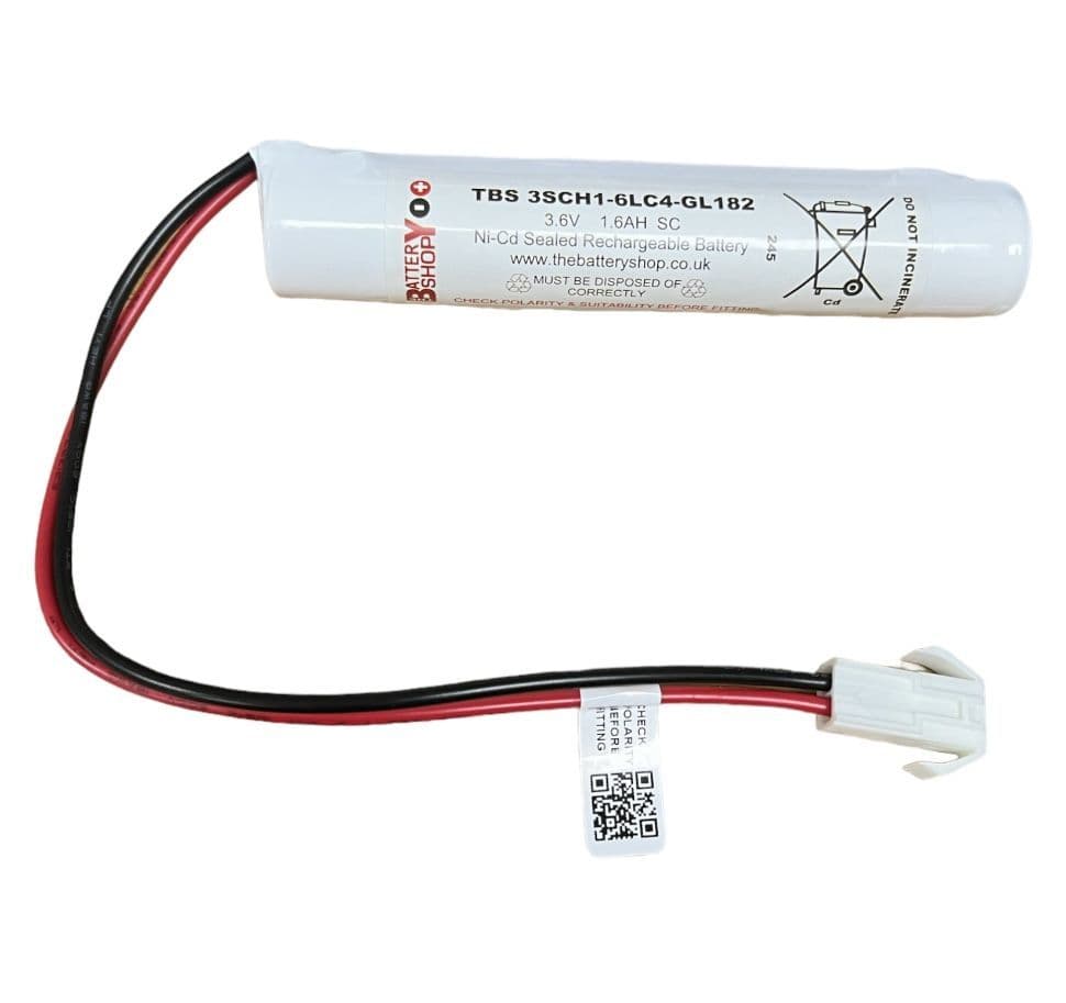 TBS 3SCH1-6LC4-GL182 3.6v 1.6Ah Ni-Cd Battery Pack Buy Online from The