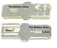 Terminal Converters - 4.8mm Female to 6.3mm Male From £4.17 EX VAT Buy Online from The Battery Shop