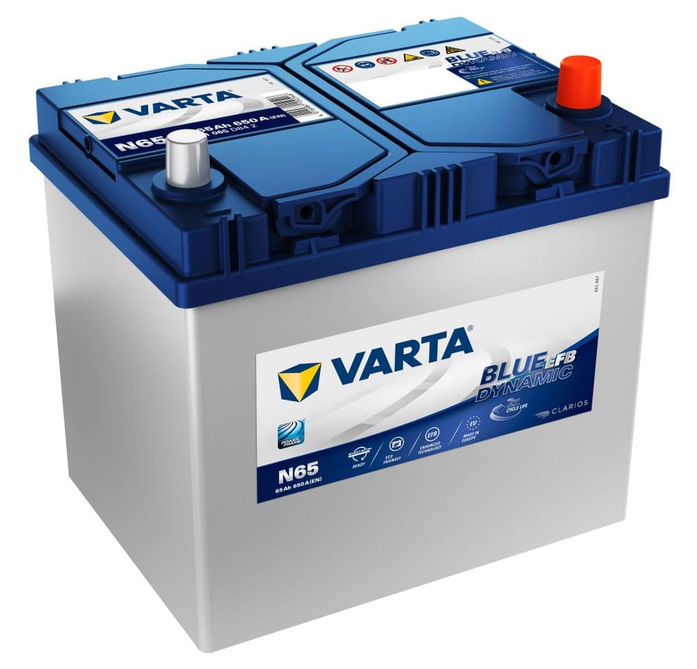 656 Battery Varta N65 EFB Start Stop Car Battery 12v 65Ah 650A (656 501 065 ...