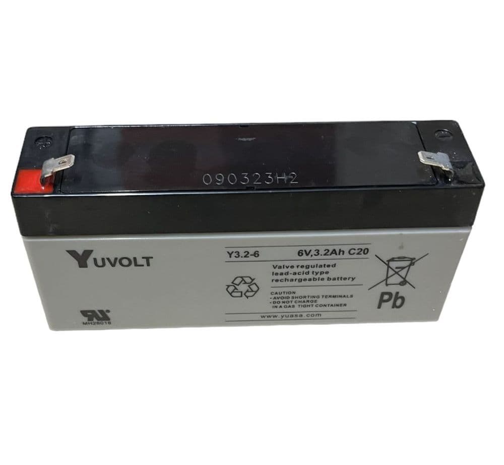 Yucel Y3.2-6 Yuasa Yucel / Yuvolt 6v 3.2Ah Lead Acid Battery Buy Online from ...