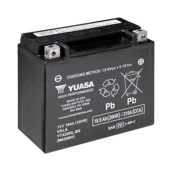 thumbnail image 2 of YTX20-BS 12V Sealed Lead Acid Battery For Harley-Davidson Sportster 883 86-96 & More 2 of 5