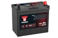 Yuasa 12v 45Ah 400A Car Battery YBX3053 (HB053) Buy Online from The Battery Shop
