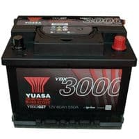 Yuasa 12v 62Ah 550A Car Battery YBX3027 (HB013) Buy Online from The Battery Shop