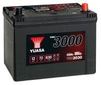 Yuasa 12v 72Ah 630A Car Battery YBX3030 (068 / 75D26L) Buy Online from The Battery Shop