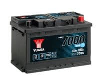 Yuasa 12v 70Ah 680A EFB Start Stop Battery YBX7096 Buy Online from The Battery Shop