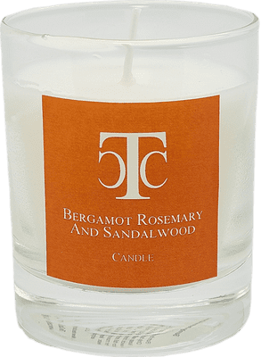 Bergamot Rosemary Sandalwood Scented Candle 30 hour