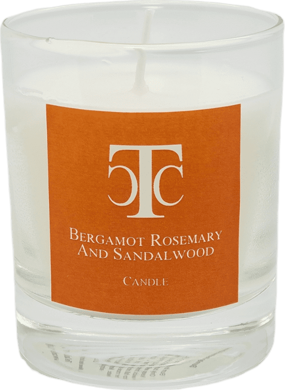 Bergamot Rosemary & Sandalwood Scented Candle 40 hour