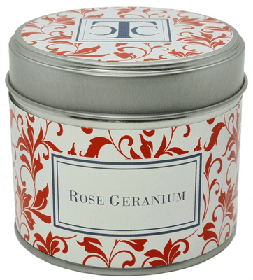 Rose Geranium Scented Candle Tin 35 hour