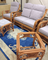 Aries 2 Seater Sofa,x 2 Chairs Plus Side Table & Footstool