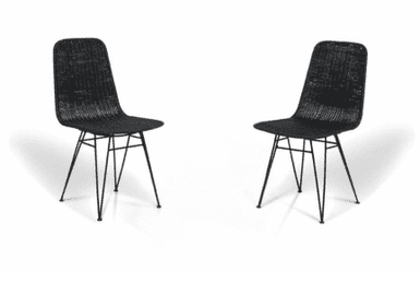 Black Porto Chairs x2