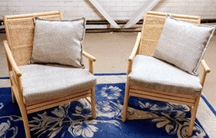 Borneo Chair- Set Of Two In Gala Cream Back & Scatter