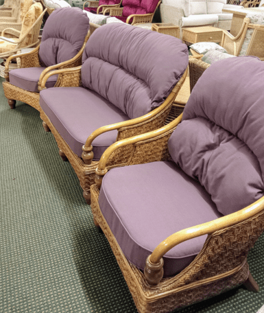Boston Sofa & Two Chairs  - Ex-Display Frames/ New Cushions