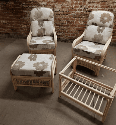 Chelsea Chairs Package x2 Chairs Plus Coffee Table & Footstool