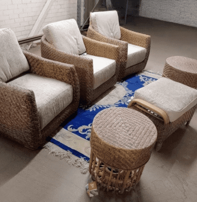 Coral 3 Chairs Plus Coffee Table, Side Table & Footstool Package