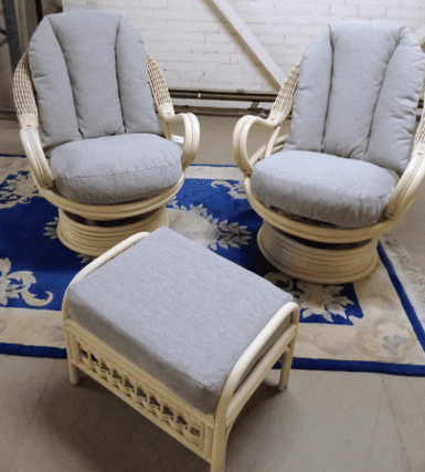 Deluxe Swivel Rockers x2 Plus a Footstool Package