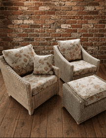 Dijon Pair Of Chairs Plus Footstool Offer