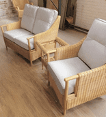 Eden 2 Seater Sofa, x1 Chair Plus Side Table Package