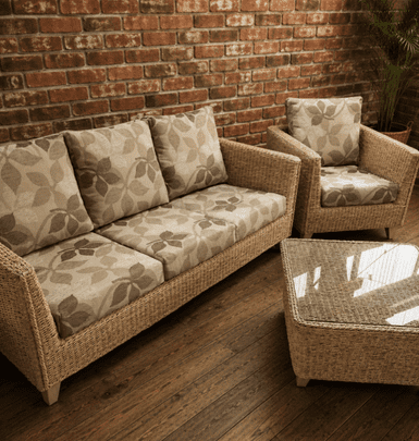 Genova 3 Seater Sofa, Chair Plus Coffee Table - Ex-Display Frames/New Cushions