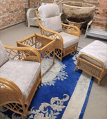 Georgia Package - X2 Chairs ~Plus Side Table & Storage Footstool