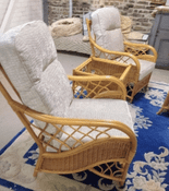 Georgia Package - X2 Chairs ~Plus Side Table & Storage Footstool