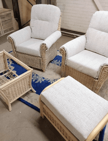 Harlow Package Offer - x2 Chairs, Coffee Table  & Footstool