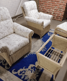 Harlow Package Offer - x2 Chairs, Coffee Table & Footstool - Mulberry