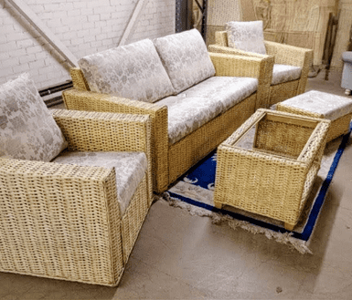 Luna 3 Seater Package - x1 Sofa, x2 Chairs Plus Coffee Table & Footstool