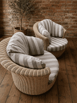 Lyon Swivel Chairs x2  Offer in Aquaclean Fabric