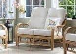 Madrid Light Oak Package - Sofa, x 2 Chairs Plus Coffee Table - Fabric Linen Blush