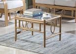 Madrid Light Oak Package - Sofa, x 2 Chairs Plus Coffee Table - Fabric Linen Blush
