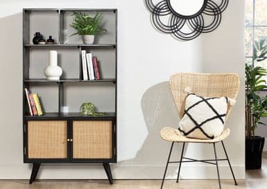 Manhattan Large Standing Bookshelf with 2 Drawer Storage - FREE LOCAL DELIVERY ONLY