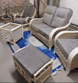 Milan Package - Sofa, Chair, Swivel Rocker Plus Side Table & Footstool - Brazil Chenille