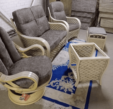 Milan Package - Sofa, Chair, Swivel Rocker Plus Side Table & Footstool - Brazil Chenille