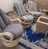 Milan Swivel Rockers x 3 Plus A Side Table Package Deal