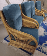 New York Sofa & Two Chairs - Ex-Display Frames/New Cushions