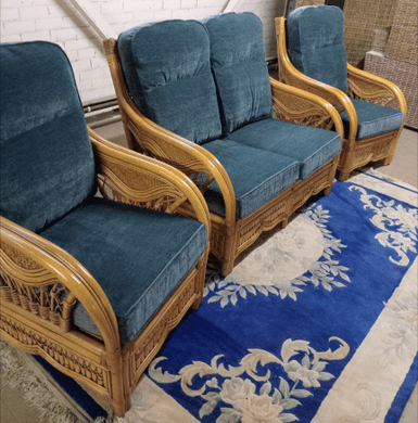 New York Sofa & Two Chairs - Ex-Display Frames/New Cushions