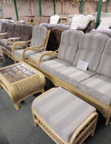 Osaka Package - 3 Seater Sofa, Chair, Coffee Table Plus x2 Footstools