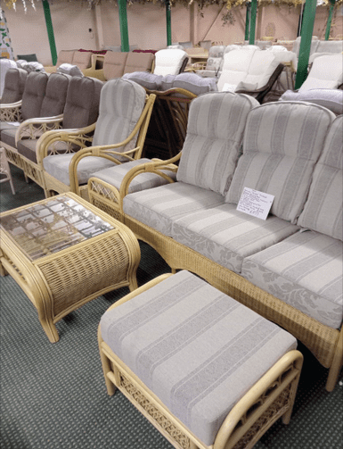 Osaka Package - 3 Seater Sofa, Chair, Coffee Table Plus x2 Footstools