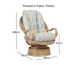 Paris Package - 2 Seater Sofa,x1 Chair, x1 Swivel Rocker & Round Storage Footstool