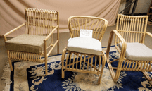Single Natural Chairs Assorted To Clear - Half Price