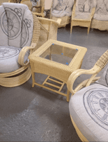 Swivel Rockers x2 & Side Table