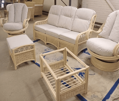 Vale 3 Seater Sofa, x2  Swivel Rockers Plus Coffee Table Footsool